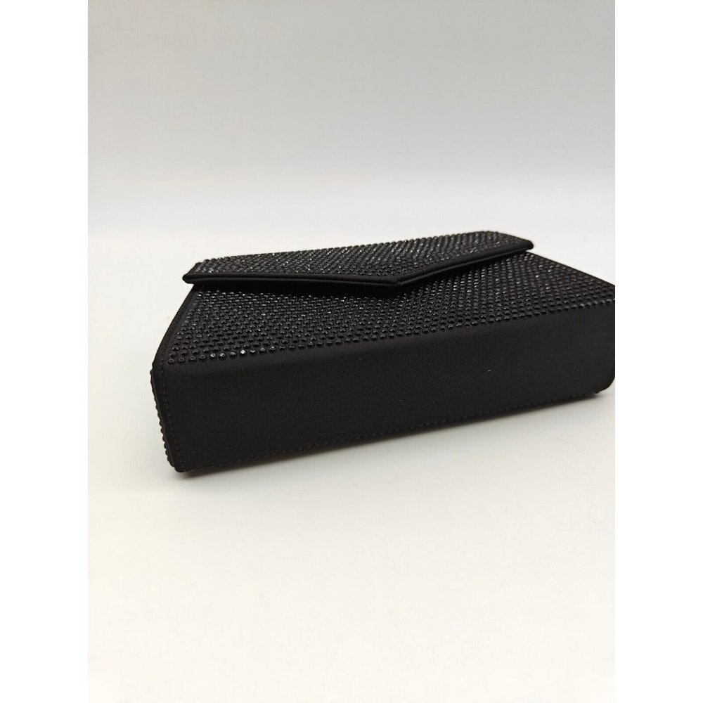 MANGO MNG rhinestone embellished box clutch shoulder bag - BLACK - Picture 6 of 10